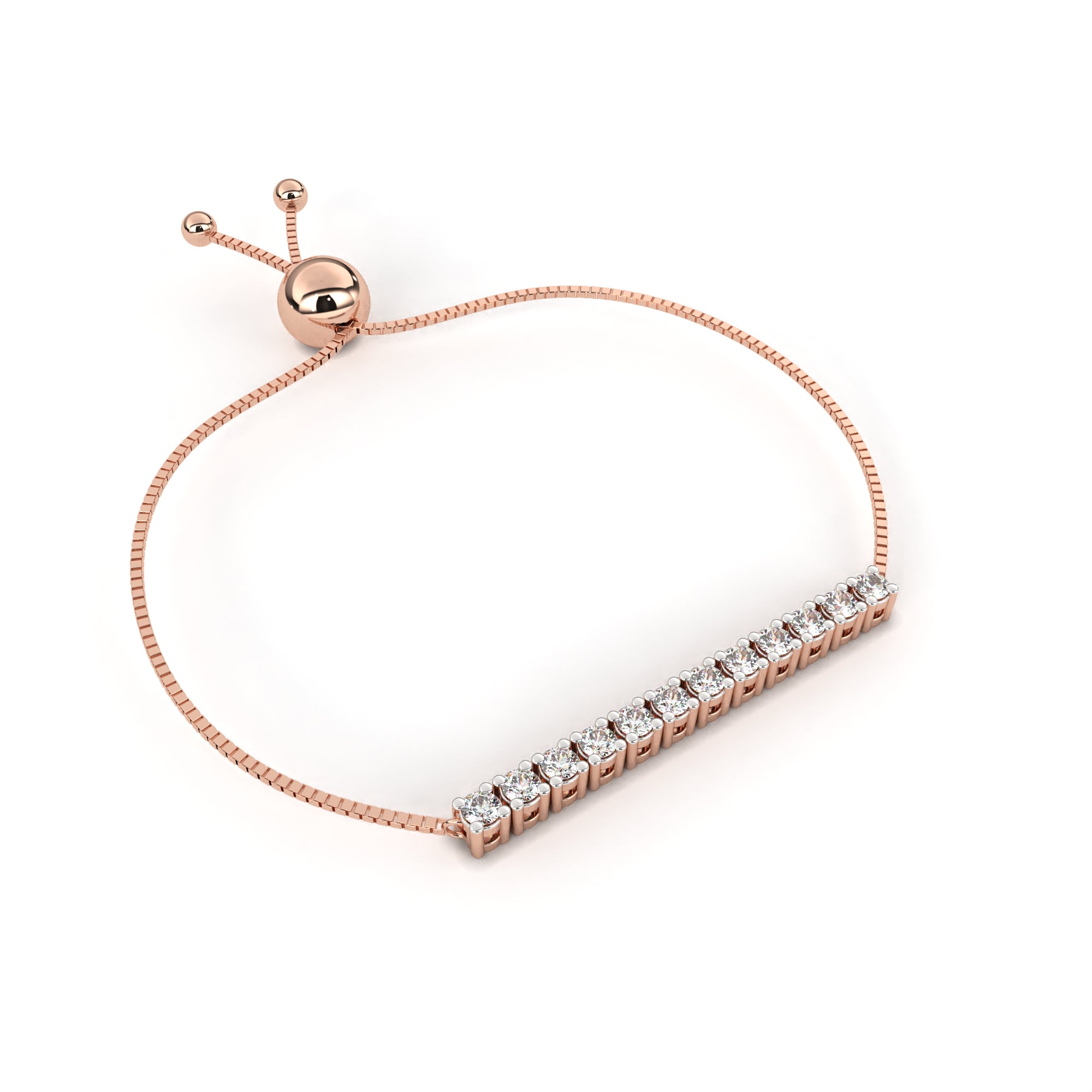 Solitairekart 0.36ct Round Cut Lab Grown Diamond Bracelet